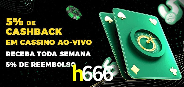 Promoções do cassino ao Vivo h666